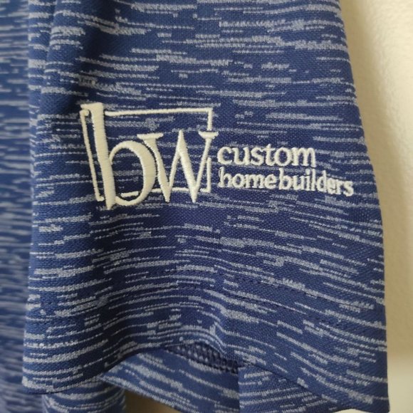 ANTIGUA Polo Golf Shirt Mens Size Large Blue Short Sleeve - Picture 3 of 12